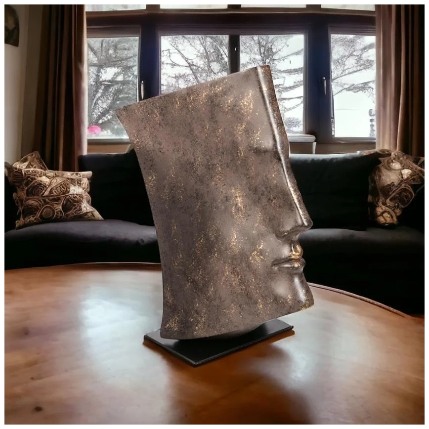 Tischdekoration 29x25x17 cm Harz/kupferfarben