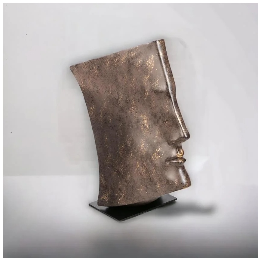 Tischdekoration 29x25x17 cm Harz/kupferfarben