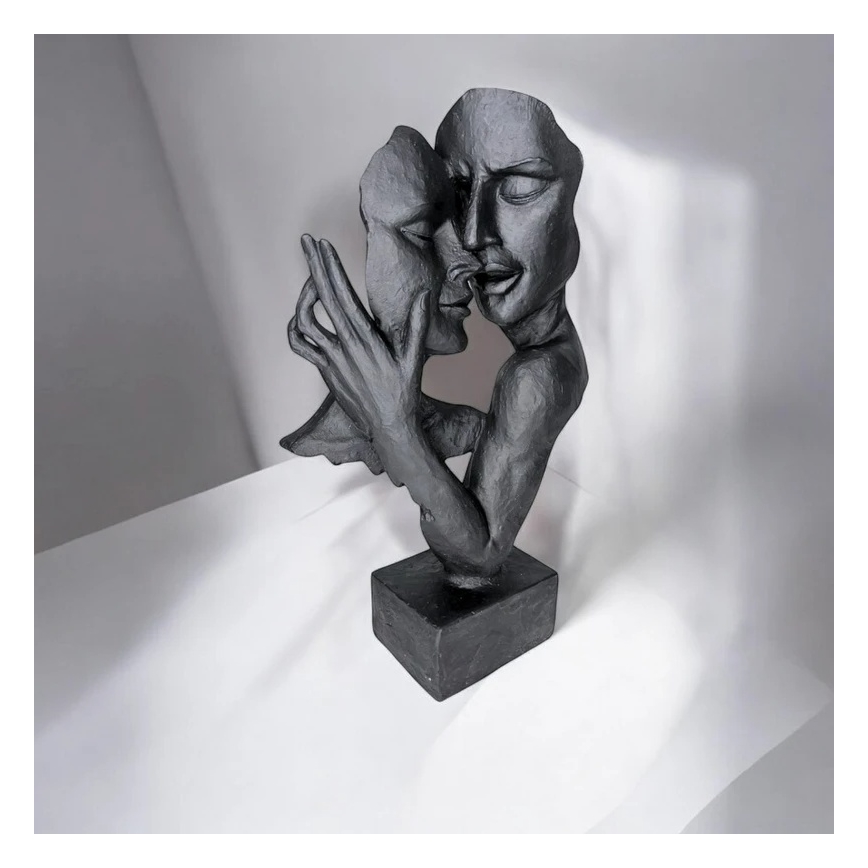 Tischdekoration 29x9x17 cm Harz/schwarz