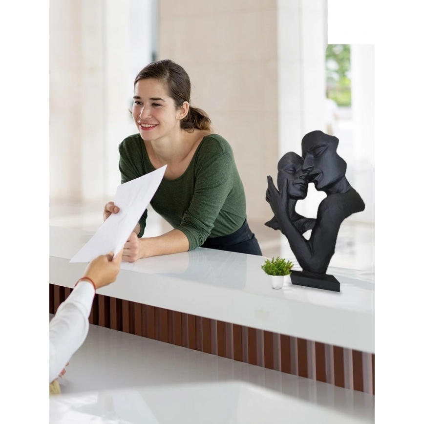 Tischdekoration 29x9x17 cm Harz/schwarz