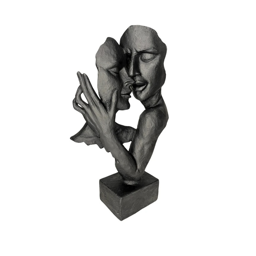 Tischdekoration 29x9x17 cm Harz/schwarz