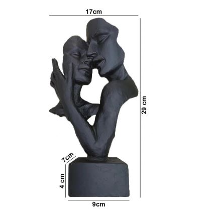 Tischdekoration 29x9x17 cm Harz/schwarz