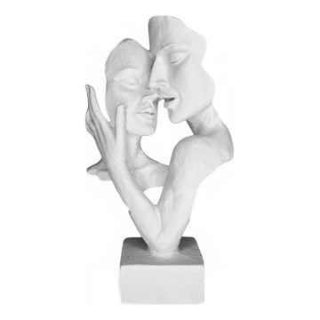 Tischdekoration 29x9x17 cm Harz/weiß