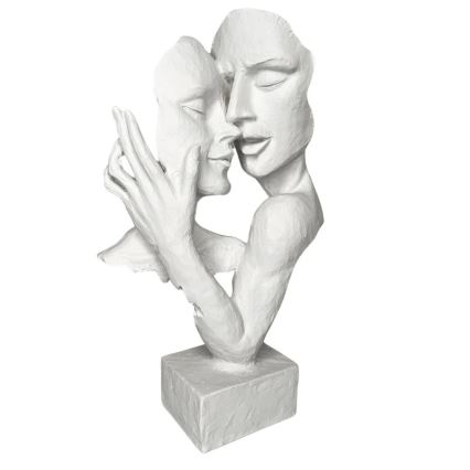 Tischdekoration 29x9x17 cm Harz/weiß