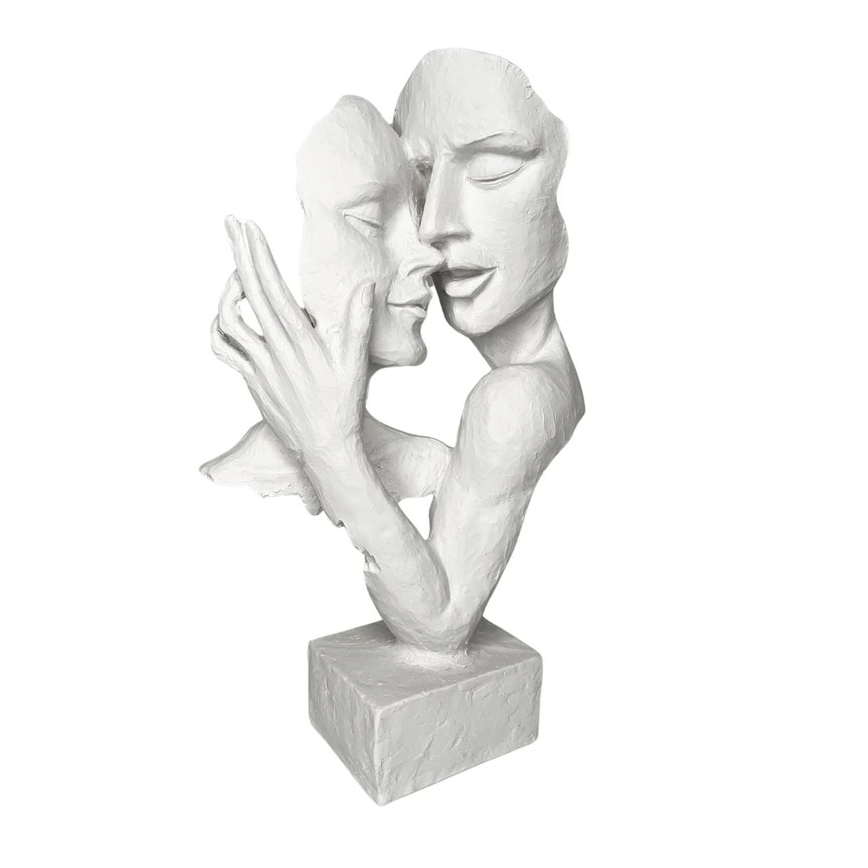 Tischdekoration 29x9x17 cm Harz/weiß