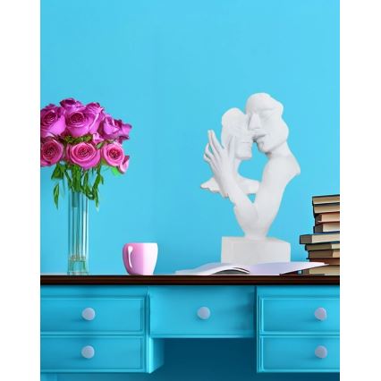 Tischdekoration 29x9x17 cm Harz/weiß