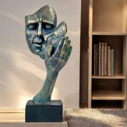 Tischdekoration 35 × 22 × 13 cm, aus Harz mit Patina