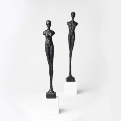 Tischdekoration 43 cm, aus Harz, schwarz