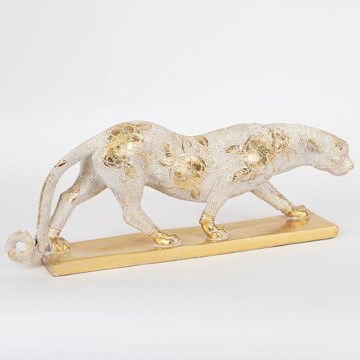 Tischdekoration Panther 10,5x16,7x42,5 cm