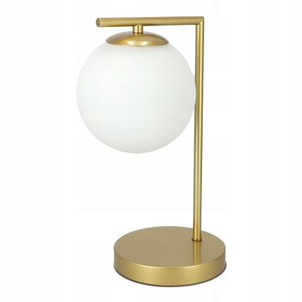 Tischlampe 1xE27/40W/230V gold/weiß