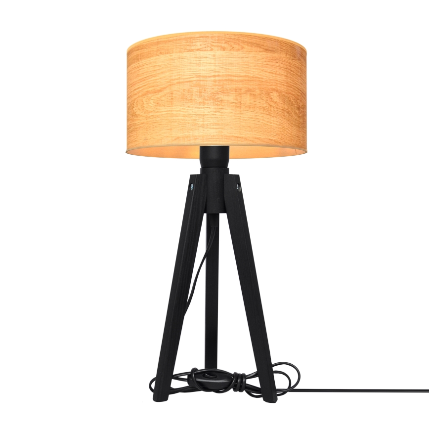 Tischlampe ALBA 1xE27/15W/230V braun/Eiche