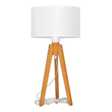 Tischlampe ALBA 1xE27/15W/230V weiß/Eiche