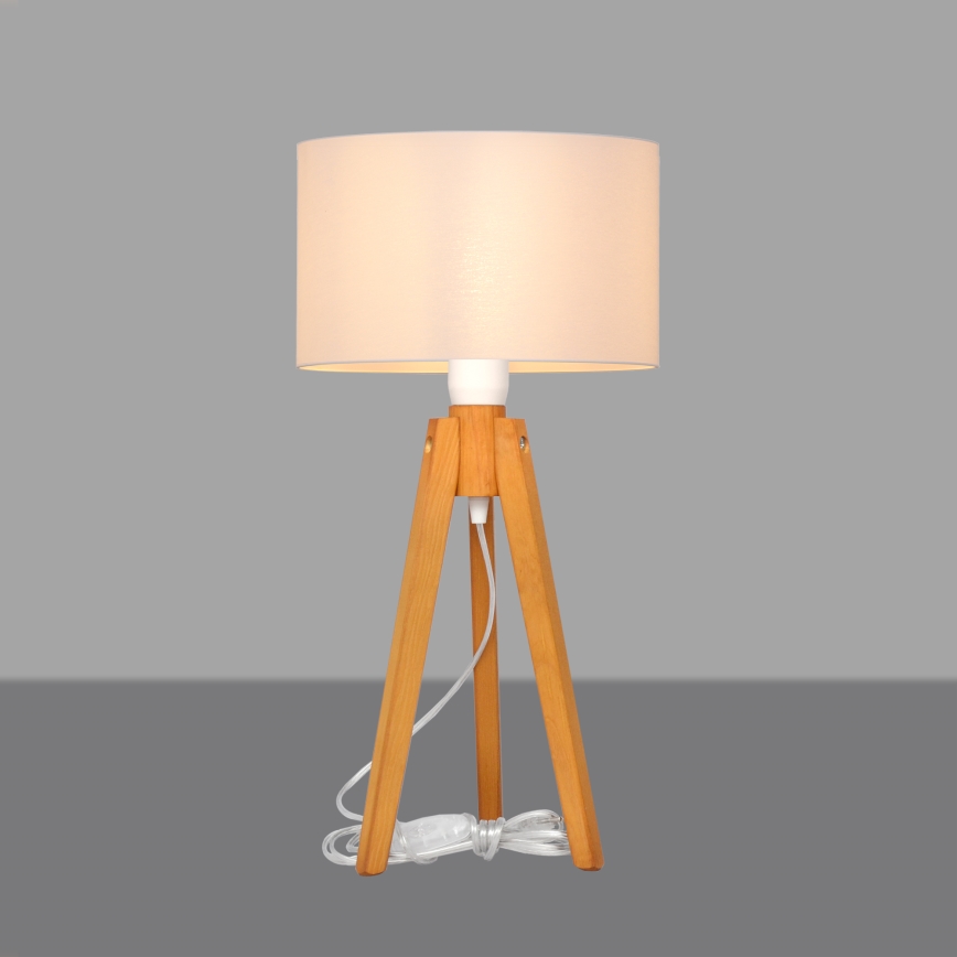 Tischlampe ALBA 1xE27/15W/230V weiß/Eiche