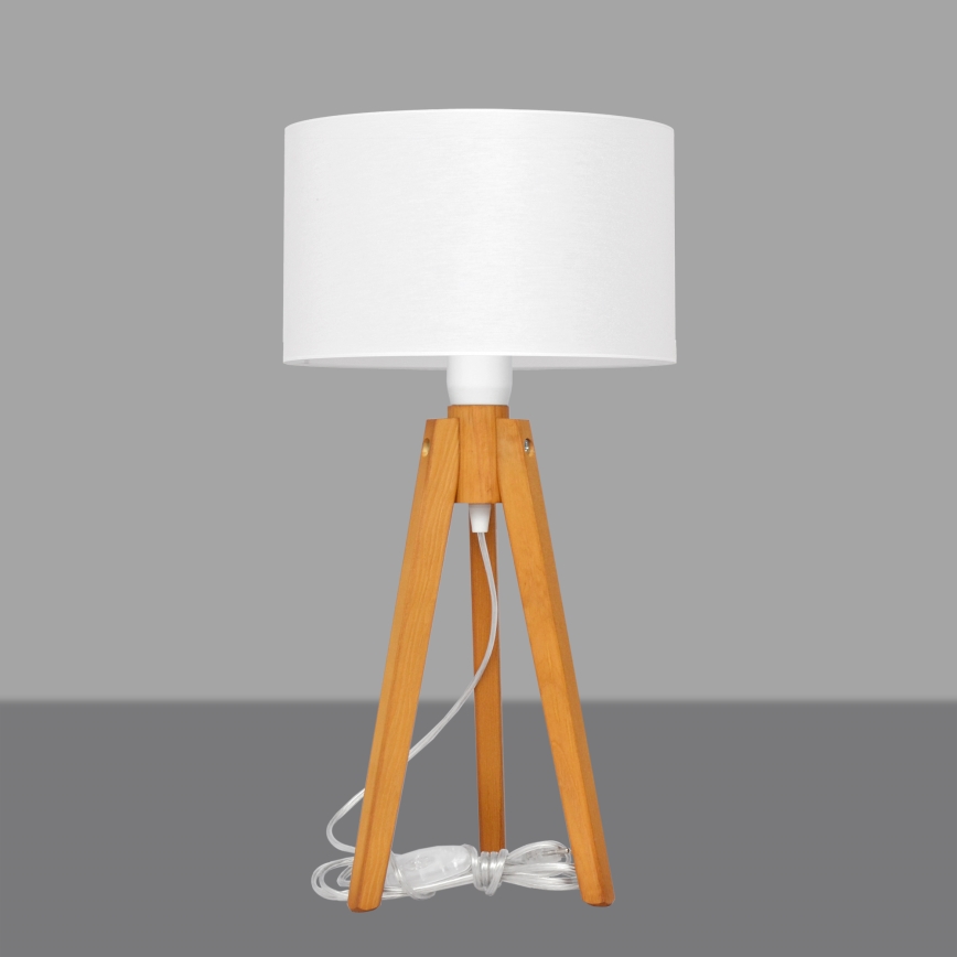 Tischlampe ALBA 1xE27/15W/230V weiß/Eiche