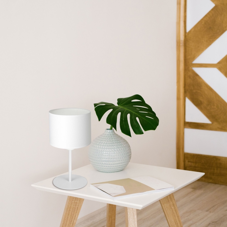 Tischlampe ARDEN 1xE27/60W/230V Ø 18 cm weiß