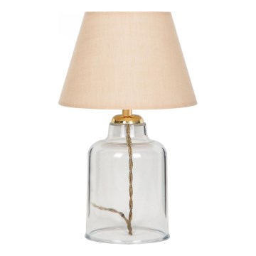 Tischlampe AYD 1xE27/40W/230V beige/klar