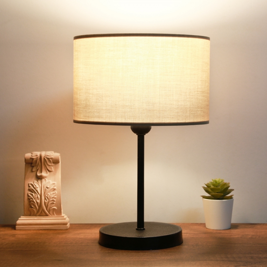 Tischlampe AYD 1xE27/40W/230V beige/schwarz