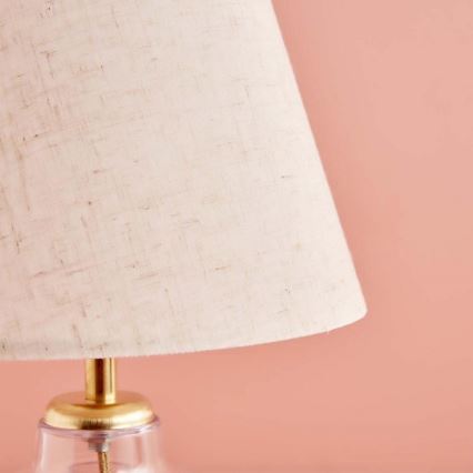 Tischlampe AYD 1xE27/40W/230V cremefarben/transparent