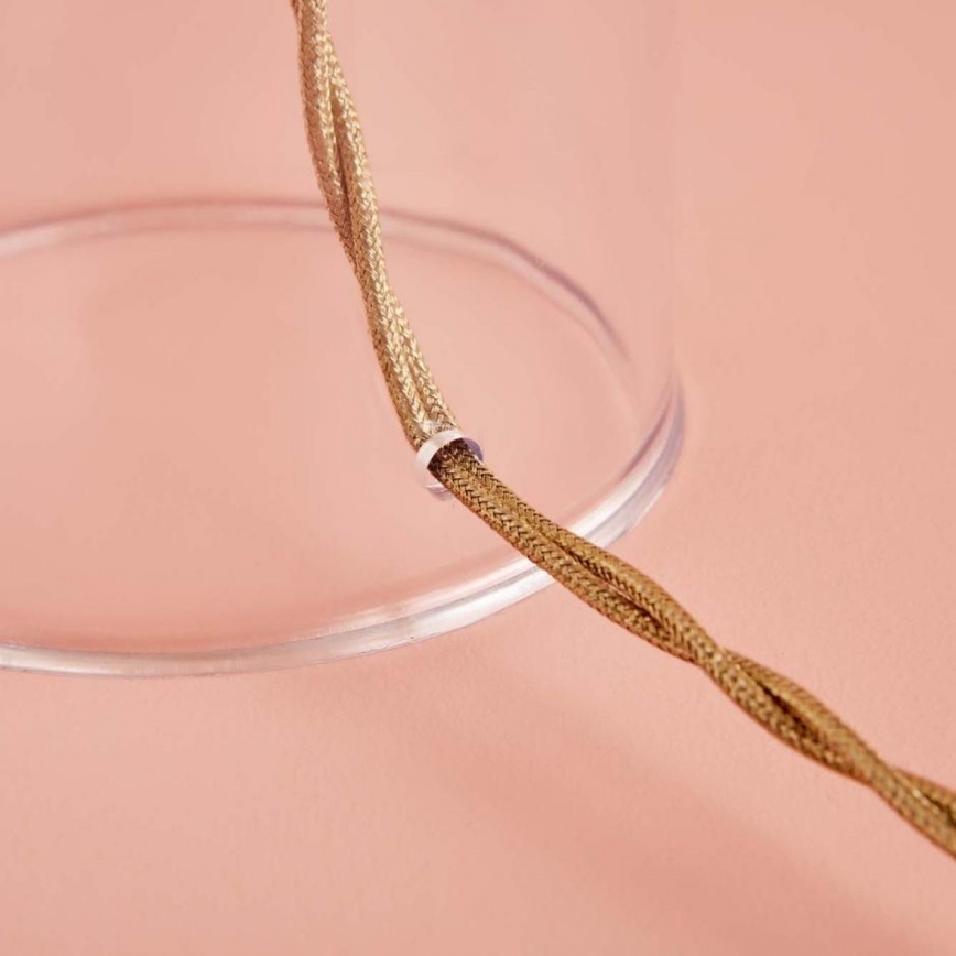 Tischlampe AYD 1xE27/40W/230V cremefarben/transparent