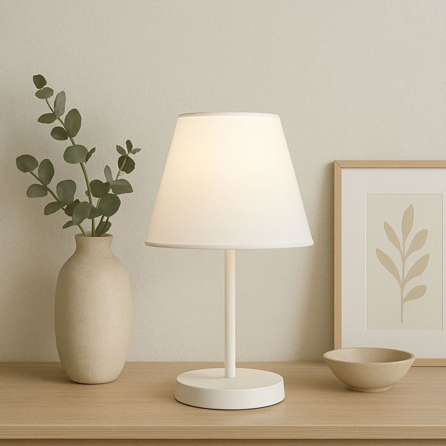 Tischlampe AYD 1xE27/40W/230V weiß