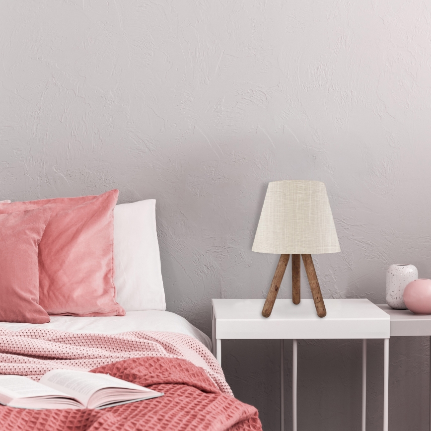 Tischlampe AYD 1xE27/60W/230V beige