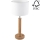Tischlampe BENITA 1xE27/60W/230V 61 cm weiß/Eiche – FSC-zertifiziert