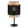 Tischlampe BOHO 1xE27/15W/230V schwarz/Rattan