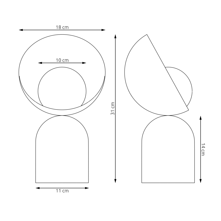 Tischlampe BOTO 1xG9/8W/230V orange