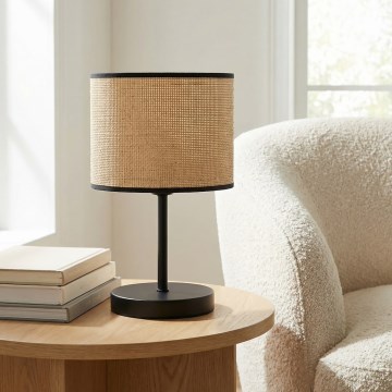 Tischlampe ECO 1xE27/15W/230V beige/Rattan