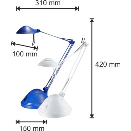 Tischlampe ELA 1xGY6,35/50W/230V/12V blau