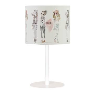 Tischlampe für Mädchen GIRLS VIBES 1xE27/60W/230V Ø 18 cm