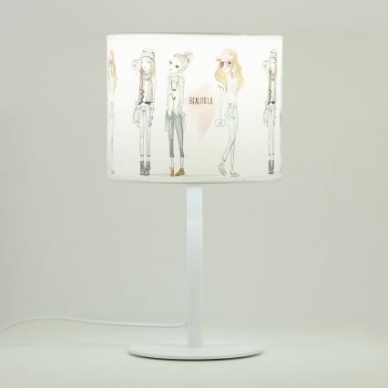 Tischlampe für Mädchen GIRLS VIBES 1xE27/60W/230V Ø 18 cm