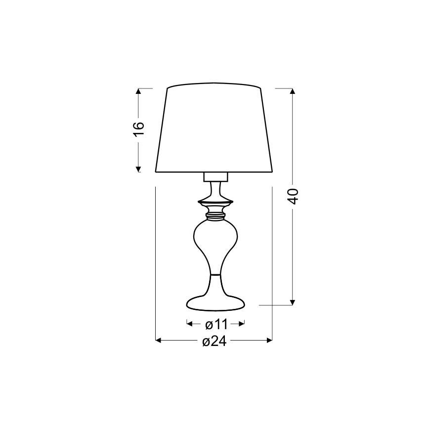 Tischlampe GILLENIA 1xE27/60W/230V