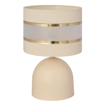 Tischlampe HELEN 1xE27/15W/230V Cremefarbe/gold