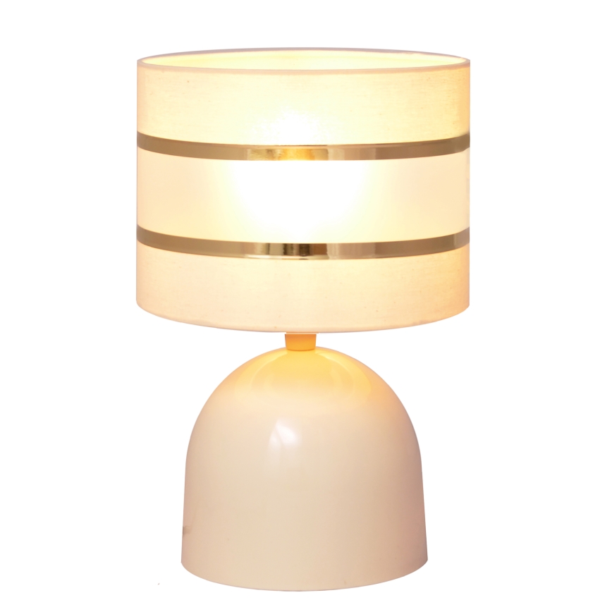 Tischlampe HELEN 1xE27/15W/230V Cremefarbe/gold