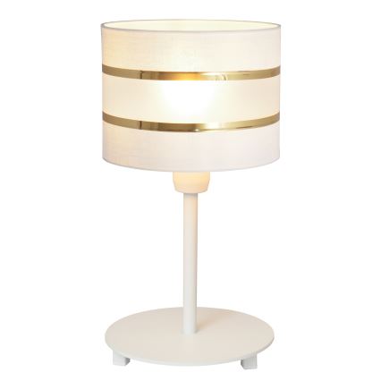 Tischlampe HELEN 1xE27/15W/230V weiß/gold