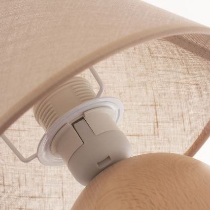 Tischlampe JUTA 1xE27/60W/230V Buche - FSC-zertifiziert