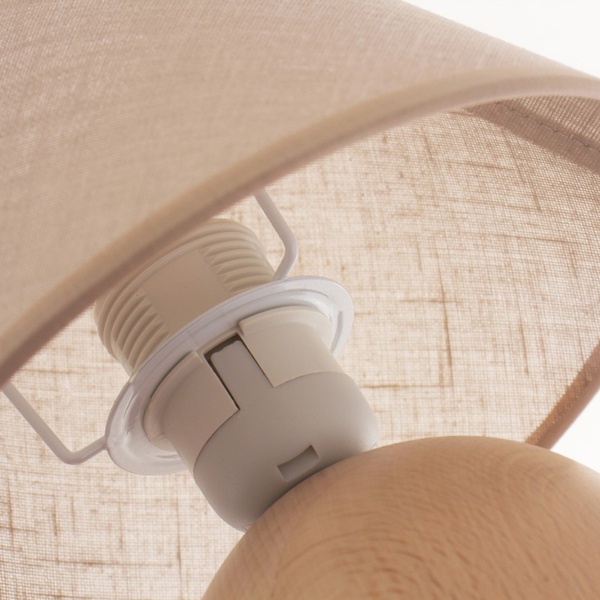 Tischlampe JUTA 1xE27/60W/230V Buche - FSC-zertifiziert