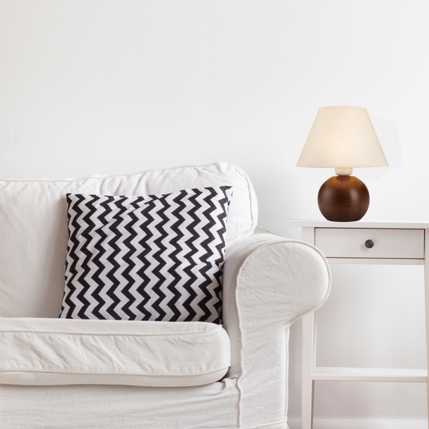 Tischlampe JUTA 1xE27/60W/230V Buche