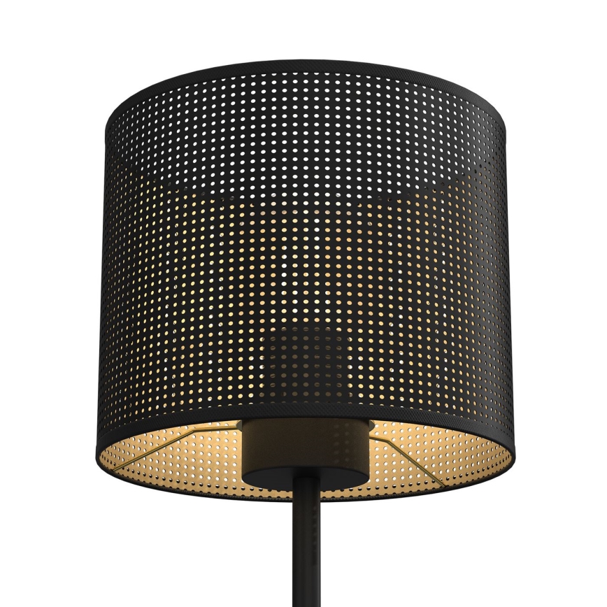 Tischlampe LOFT SHADE 1xE27/60W/230V Durchmesser 18 cm schwarz/golden