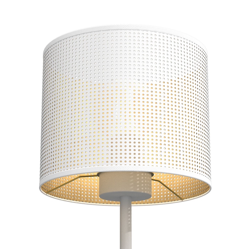 Tischlampe LOFT SHADE 1xE27/60W/230V Durchmesser 18 cm weiß/golden