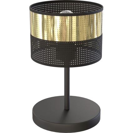 Tischlampe LUX 1xE27/15W/230V schwarz/gold