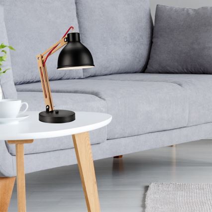 Tischlampe MARCELLO 1xE27/60W/230V Buche