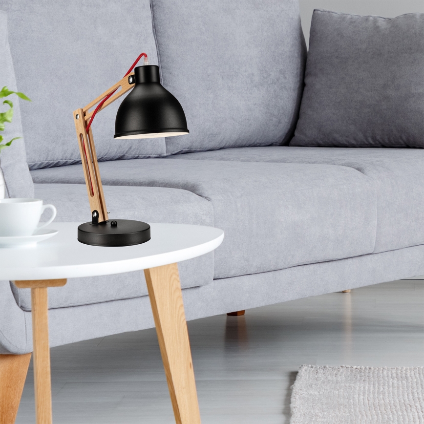 Tischlampe MARCELLO 1xE27/60W/230V Buche