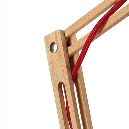 Tischlampe MARCELLO 1xE27/60W/230V Buche