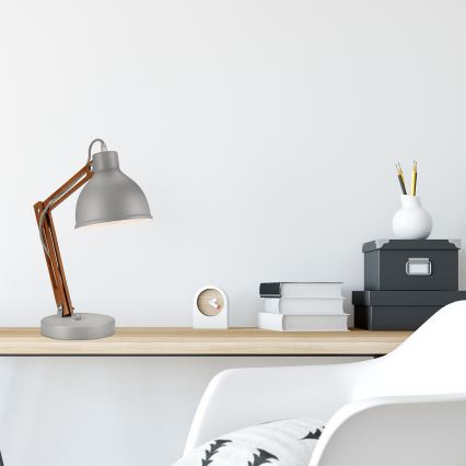 Tischlampe MARCELLO 1xE27/60W/230V Buche