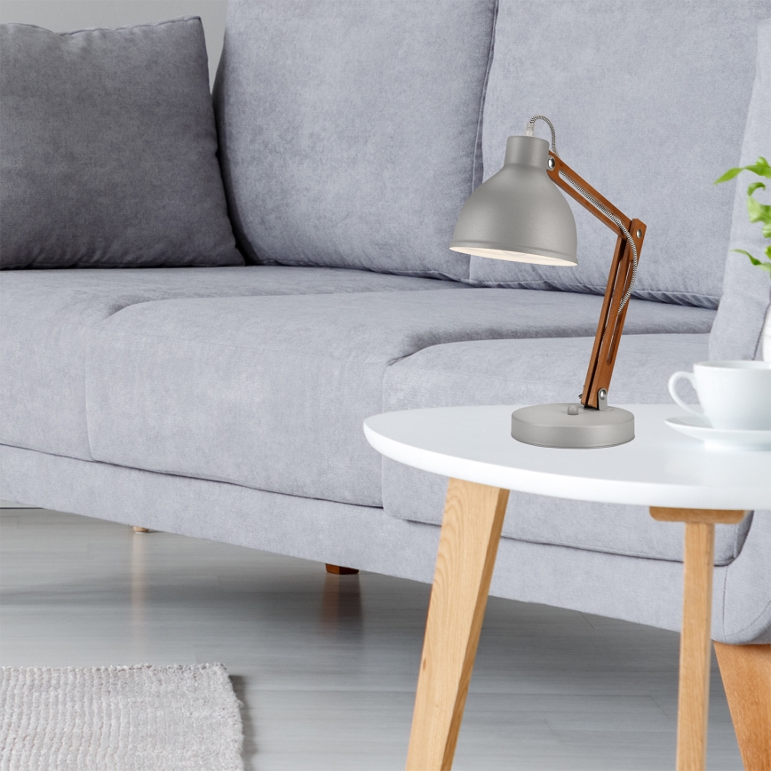 Tischlampe MARCELLO 1xE27/60W/230V Buche