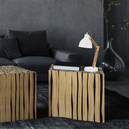 Tischlampe MARCELLO 1xE27/60W/230V Buche