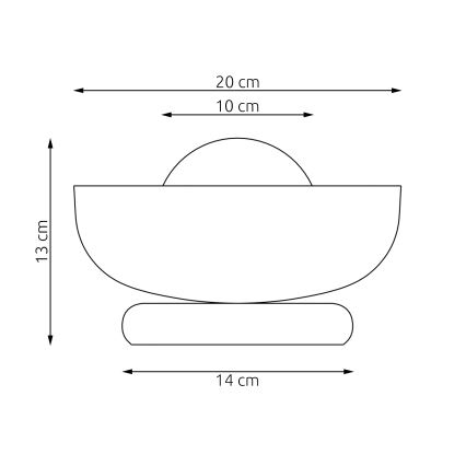 Tischlampe OZZY 1xG9/8W/230V weiß
