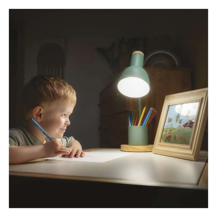 Tischlampe POPPY 1xE27/25W/230V grün